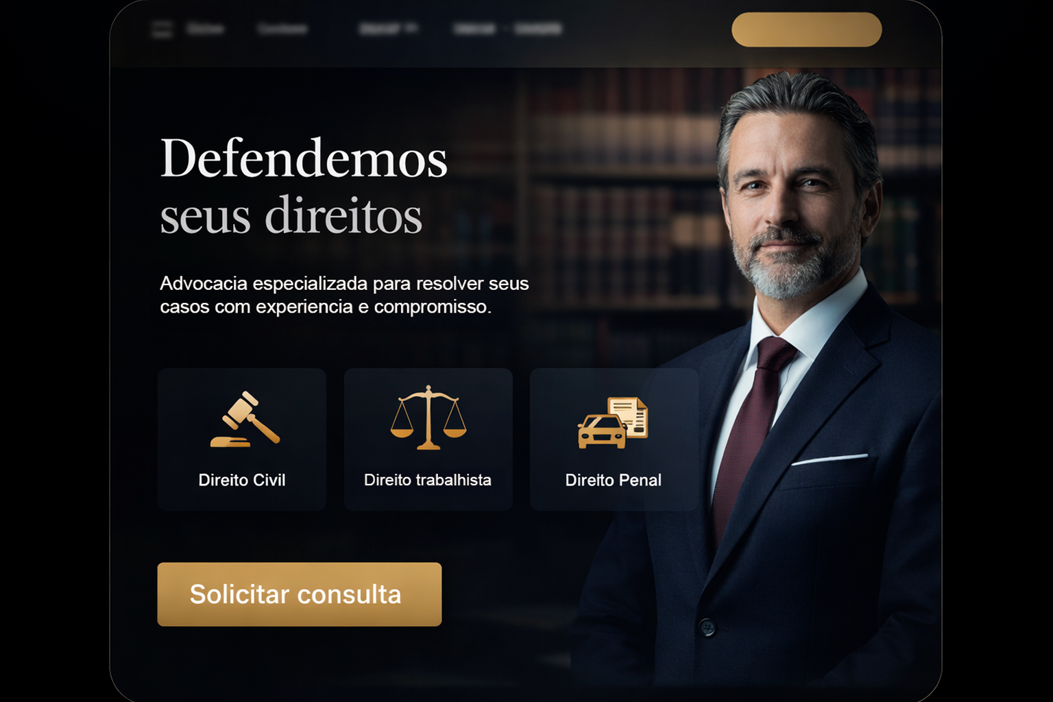 Exemplo de site para marca moderna